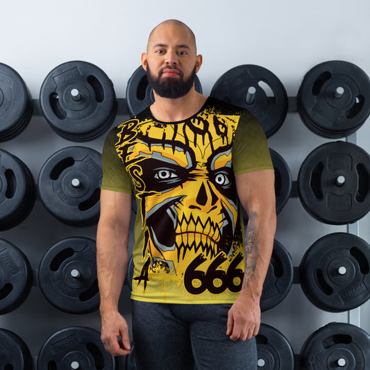 Bestia 666 Sublimated All-Over Print Men's Athletic T-shirt