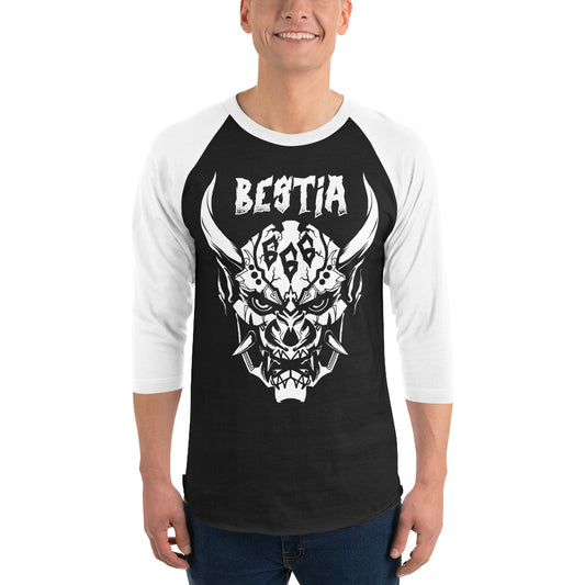 Bestia 666 camisa raglán manga 3/4